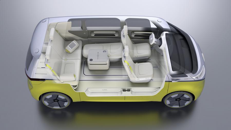Интерьер Volkswagen I.D. Buzz 2017 года  (фото 14 из 82)
